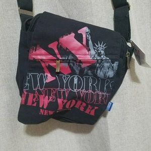 New York logo one strap bag